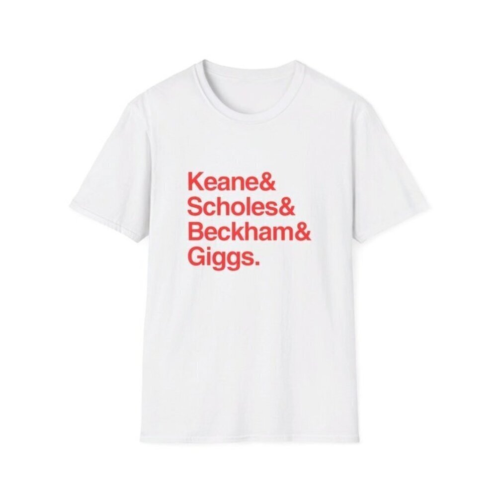 Manchester United Treble Winners Beckham Legends Soccer T-Shirt